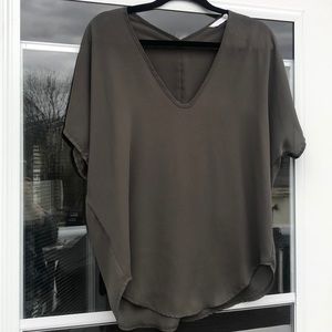 Army Green short sleeve top